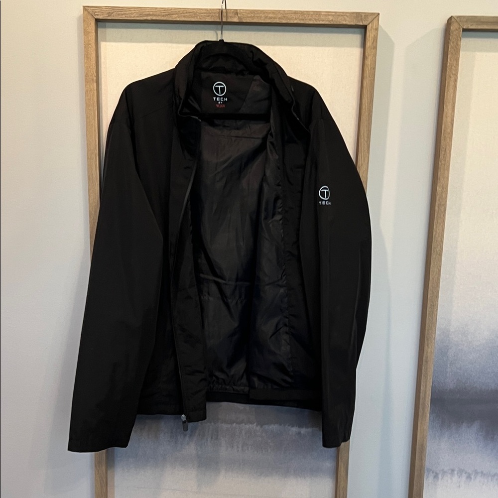 Tumi Black Windbreaker Jacket for Men